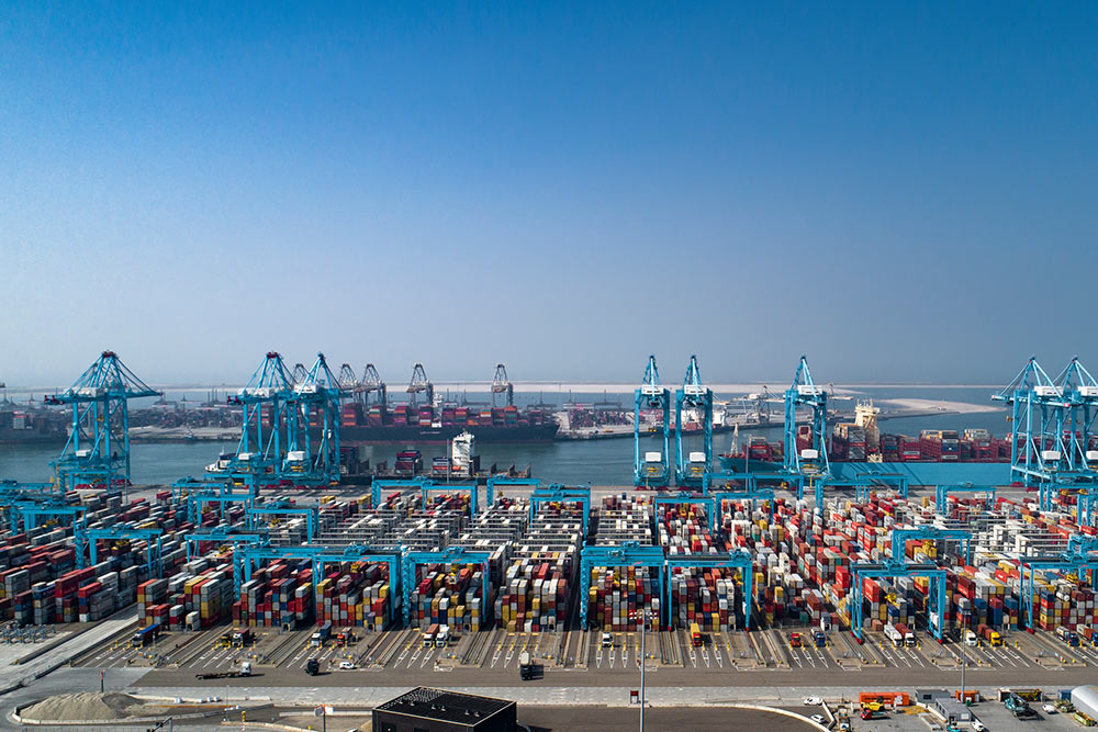 Asia-Europe shipping through the port of Rotterdam